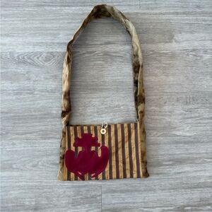 Vintage Boho Corduroy Shoulder Bag